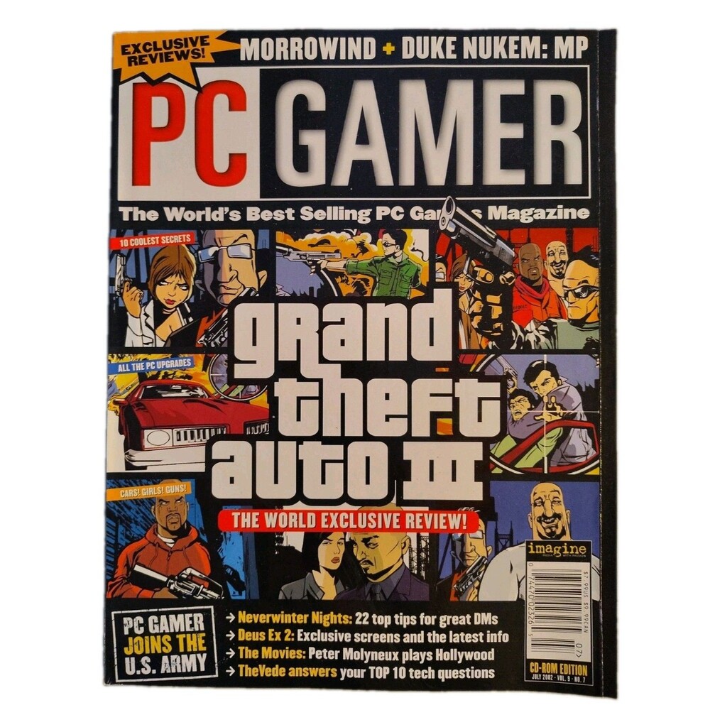 PC Gamer Mag Grand Theft Auto III Neverwinter Nights July 2002 062521nonr